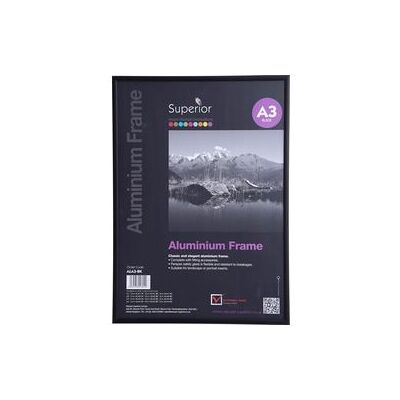 Seco fotolijst a3 - 29.7 x 42cm - zwart geborsteld aluminium - 11mm frame Seco fotolijst a3 - 29.7 x 42cm - zwart geborsteld aluminium - 11mm frame