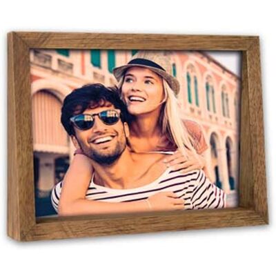 Zep Bruine Horizontale Fotolijst 10x15 cm - Fotolijst Zep Bruine Horizontale Fotolijst 10x15 cm - Fotolijst