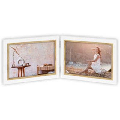 Zep Ayas 2H 2x10x15 cm Wit-bruin Fotolijst Zep Ayas 2H 2x10x15 cm Wit-bruin Fotolijst
