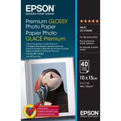 Epson c13s042153 fotopapier premium - 10x15 / 40 vellen Epson c13s042153 fotopapier premium - 10x15 / 40 vellen