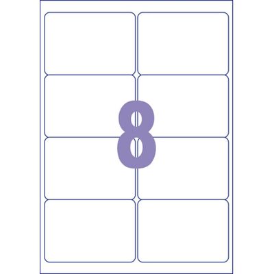 Kangaro etiketten - universeel - inkjet/laser/kopieer - 99,1x67,7mm - 25 vel - 8 stickers per vel Kangaro etiketten - universeel - inkjet/laser/kopieer - 99,1x67,7mm - 25 vel - 8 stickers per vel
