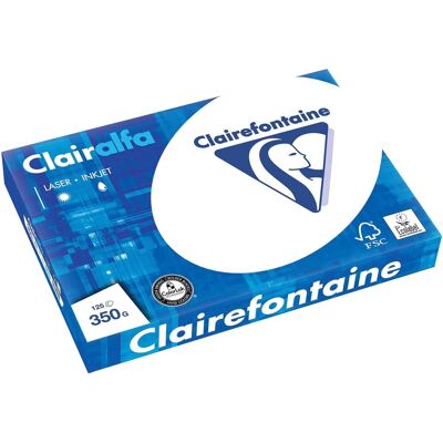 Clairefontaine clairalfa presentatiepapier ft a3, 350 g, pak van 125 vel 4 stuks Clairefontaine clairalfa presentatiepapier ft a3, 350 g, pak van 125 vel 4 stuks