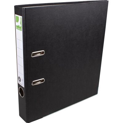 Q-CONNECT ordner, voor ft a4, uit recycolor papier, rug van 5 cm, zwart Q-CONNECT ordner, voor ft a4, uit recycolor papier, rug van 5 cm, zwart