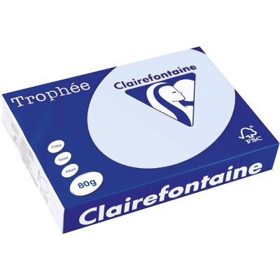 Clairefontaine Pastel Blauw A4 Kopieerpapier - 80 g/m² - 500 vellen Clairefontaine Pastel Blauw A4 Kopieerpapier - 80 g/m² - 500 vellen