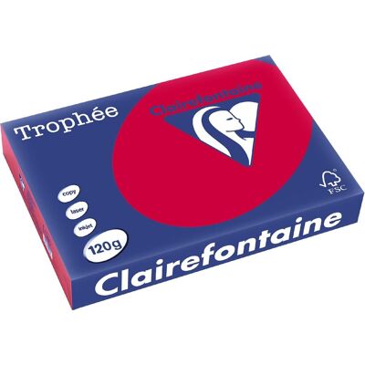 Clairefontaine Trophée Intens - Rood kersenpapier A4 Clairefontaine Trophée Intens - Rood kersenpapier A4