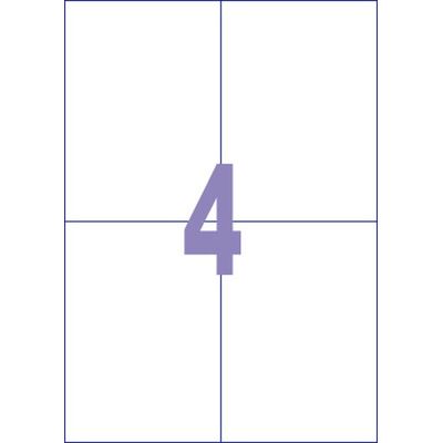 Kangaro etiketten - universeel - inkjet/laser/kopieer - 105x148mm - 100 vel - 4 stickers per vel Kangaro etiketten - universeel - inkjet/laser/kopieer - 105x148mm - 100 vel - 4 stickers per vel
