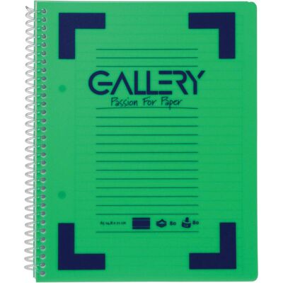 Gallery traditional spiraalschrift ft a5, gelijnd, geassorteerde kleuren, 160 bladzijden 6 stuks Gallery traditional spiraalschrift ft a5, gelijnd, geassorteerde kleuren, 160 bladzijden 6 stuks