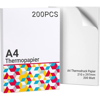 Phomemo a4 thermisch papier - 200 vellen - direct thermisch printpapier - a4 formaat 210 × 297 mm - geen inkt of toner nodig - hoge printkwaliteit - geschikt voor thermische printers - documenten Phomemo a4 thermisch papier - 200 vellen - direct thermisch printpapier - a4 formaat 210 × 297 mm - geen inkt of toner nodig - hoge printkwaliteit - geschikt voor thermische printers - documenten