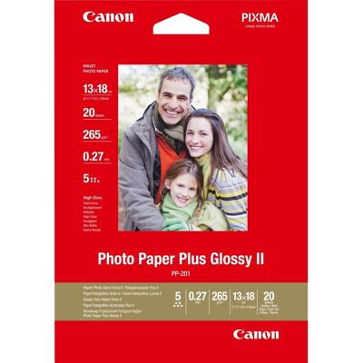 Canon pp-201 - fotopapier - 13 x 18 cm - 20 vellen Canon pp-201 - fotopapier - 13 x 18 cm - 20 vellen