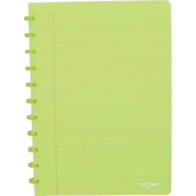 Atoma trendy schrift, ft a4, 144 bladzijden, gelijnd, transparant groen Atoma trendy schrift, ft a4, 144 bladzijden, gelijnd, transparant groen