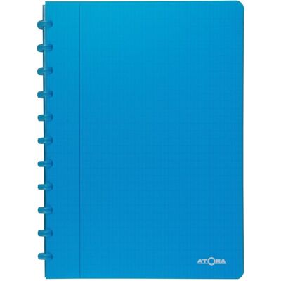 Atoma trendy schrift, ft a4, 144 bladzijden, commercieel geruit, transparant turkoois Atoma trendy schrift, ft a4, 144 bladzijden, commercieel geruit, transparant turkoois
