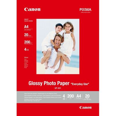 Canon Glanzend fotopapier gp-501 (20 vellen) Canon Glanzend fotopapier gp-501 (20 vellen)