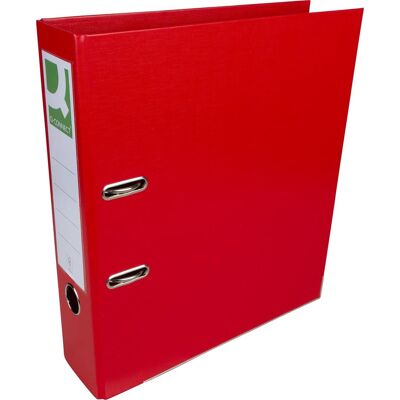 Q-CONNECT ordner, voor ft a4, volledig uit pp, rug van 8 cm, rood, pak van 10 Q-CONNECT ordner, voor ft a4, volledig uit pp, rug van 8 cm, rood, pak van 10
