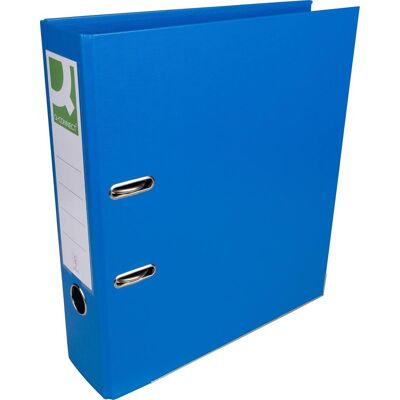 Q-CONNECT ordner, voor ft a4, volledig uit pp, rug van 8 cm, blauw, pak van 10 Q-CONNECT ordner, voor ft a4, volledig uit pp, rug van 8 cm, blauw, pak van 10