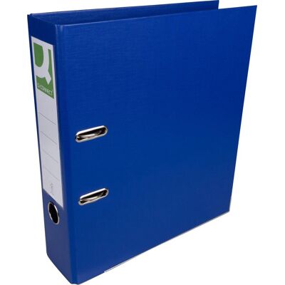Q-CONNECT ordner, voor ft a4, volledig uit pp, rug van 8 cm, donkerblauw, pak van 10 Q-CONNECT ordner, voor ft a4, volledig uit pp, rug van 8 cm, donkerblauw, pak van 10