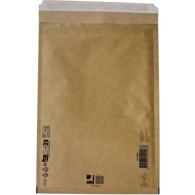 Q-CONNECT luchtkussenenveloppen, bruin, 7-g, 250 x 350 mm, doos van 100 stuks Q-CONNECT luchtkussenenveloppen, bruin, 7-g, 250 x 350 mm, doos van 100 stuks