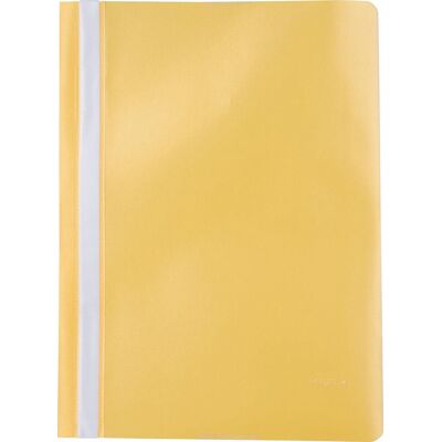 Pergamy snelhechtmap, ft a4, pp, pak van 5 stuks, geel Pergamy snelhechtmap, ft a4, pp, pak van 5 stuks, geel