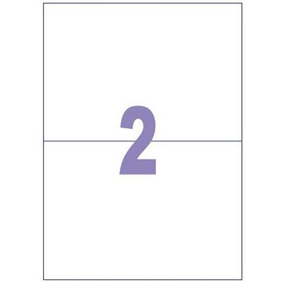 Kangaro etiketten - universeel - zelfklevend - inkljet/laser/kopieer - 210x148mm - 100 vel - 2 stickers per vel Kangaro etiketten - universeel - zelfklevend - inkljet/laser/kopieer - 210x148mm - 100 vel - 2 stickers per vel