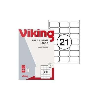Laseretiketten Viking Glad Wit Laseretiketten Viking Glad Wit