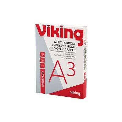 Kopieerpapier Viking Everyday A3 80 g/m² Glad Wit 500 vellen Kopieerpapier Viking Everyday A3 80 g/m² Glad Wit 500 vellen