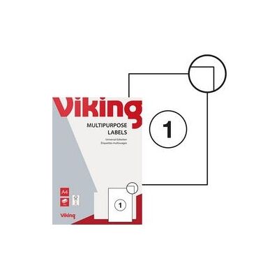 Niceday - Multifunctionele etiketten 67098 Wit - A4 - etiketten Niceday - Multifunctionele etiketten 67098 Wit - A4 - etiketten
