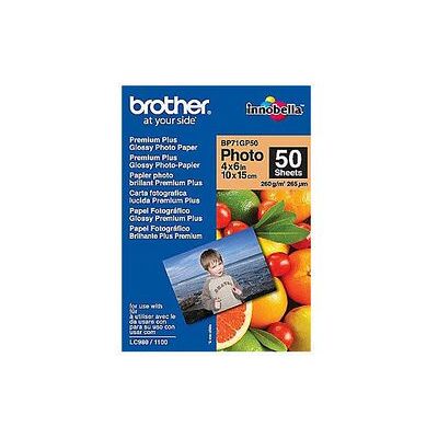 Brother Fotopapier bp71gp50 a6 260 g/m² glanzend wit Brother Fotopapier bp71gp50 a6 260 g/m² glanzend wit