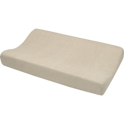 Meyco baby uni aankleedkussenhoes - badstof - sand - 50x70cm Meyco baby uni aankleedkussenhoes - badstof - sand - 50x70cm
