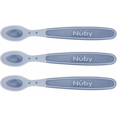 Nûby Nuby - warmtegevoelige babylepels - kleur niet zelf te kiezen - 3st Nûby Nuby - warmtegevoelige babylepels - kleur niet zelf te kiezen - 3st