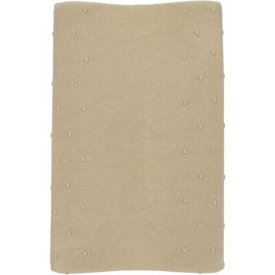 Meyco baby mini knots aankleedkussenhoes - sand - 50x70cm Meyco baby mini knots aankleedkussenhoes - sand - 50x70cm