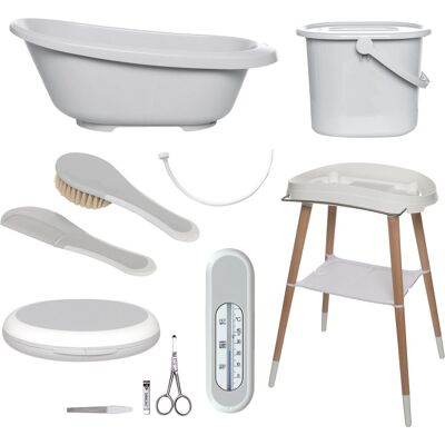 Bébé-jou Badset 7 delig sense light grey Bébé-jou Badset 7 delig sense light grey