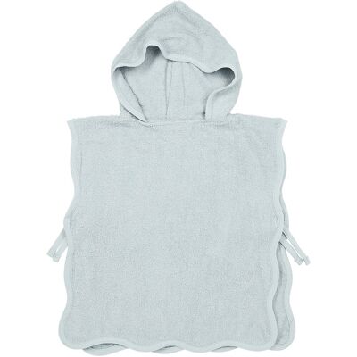 Meyco baby wavy badponcho - badstof - grey blue - 1-3 jaar niet van toepassing Meyco baby wavy badponcho - badstof - grey blue - 1-3 jaar niet van toepassing