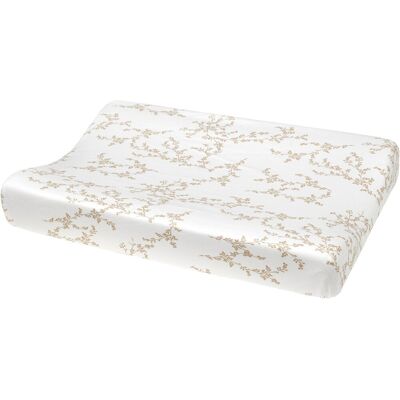 Meyco baby branches aankleedkussenhoes - sand - 50x70cm Meyco baby branches aankleedkussenhoes - sand - 50x70cm
