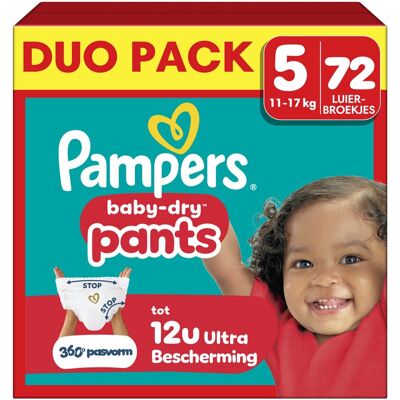 Pampers baby-dry pants maat 5 - 72 luierbroekjes - 11kg-17kg Pampers baby-dry pants maat 5 - 72 luierbroekjes - 11kg-17kg