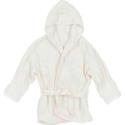 Meyco baby uni badjas - pre-washed hydrofiel - offwhite - 74/80 Meyco baby uni badjas - pre-washed hydrofiel - offwhite - 74/80