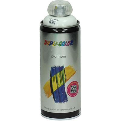 DUPLI-COLOR - Platinum - Wit glans - 400 ml - Spuitverf DUPLI-COLOR - Platinum - Wit glans - 400 ml - Spuitverf