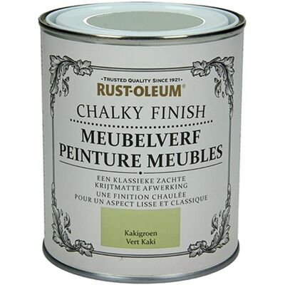 Rust-oleum 1050962 - meubelverf kakigroen 750 ml 1 stuks Rust-oleum 1050962 - meubelverf kakigroen 750 ml 1 stuks