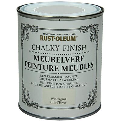 Rust-oleum 1050970 - meubelverf wintergrijs 750 ml 1 stuks Rust-oleum 1050970 - meubelverf wintergrijs 750 ml 1 stuks