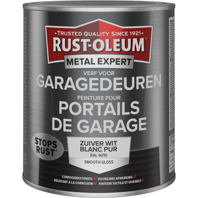Rust-oleum 1071355 - verf garagedeur-ral 9010-750ml metal expert 1 stuks Rust-oleum 1071355 - verf garagedeur-ral 9010-750ml metal expert 1 stuks