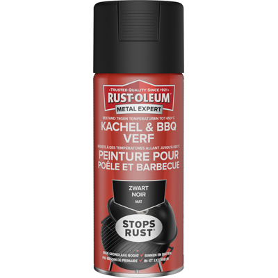 Rust-oleum 1071381 - bbq-verf- zwart mat 400ml 1 stuks Rust-oleum 1071381 - bbq-verf- zwart mat 400ml 1 stuks