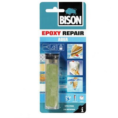 Bison epoxy repair aqua - waterdichte epoxy - 56g Bison epoxy repair aqua - waterdichte epoxy - 56g