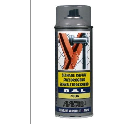 Motip industrial acryllak hoogglans ral 7036 platina grijs - 400 ml Motip industrial acryllak hoogglans ral 7036 platina grijs - 400 ml