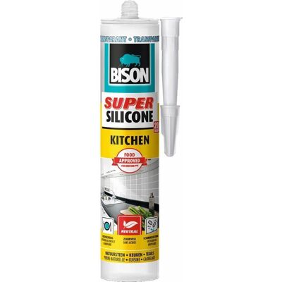 Bison Super silicone kitchen 310 ml transparant Bison Super silicone kitchen 310 ml transparant