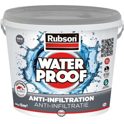 Rubson anti - infiltratie grijs 5kg daken, funderingen en ingegraven materialen coating silicone technologie gebaseerd voor maximale elasticiteit duurzame coating en uv-bestendig langdurige bescherming tegen vocht. Rubson anti - infiltratie grijs 5kg daken, funderingen en ingegraven materialen coating silicone technologie gebaseerd voor maximale elasticiteit duurzame coating en uv-bestendig langdurige bescherming tegen vocht.