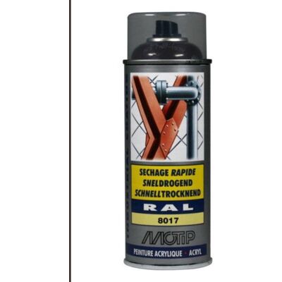 Motip RAL 8017 Chocoladebruin Spuitverf - Industrieel Product Motip RAL 8017 Chocoladebruin Spuitverf - Industrieel Product