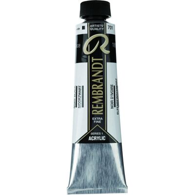Rembrandt acryl verf serie 1 ivory black (701) Rembrandt acryl verf serie 1 ivory black (701)