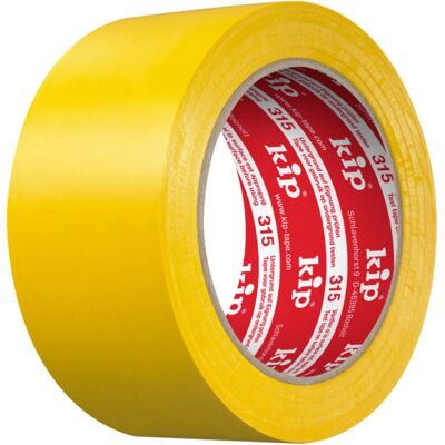 Kip 315 pvc-masking tape - sterke hechting - makkelijk afscheurbaar - geel - 50 mm Kip 315 pvc-masking tape - sterke hechting - makkelijk afscheurbaar - geel - 50 mm