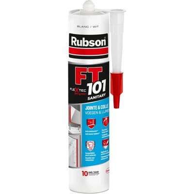 Rubson ft101 sanitair wit 280 ml bouwkit sterke en duurzame afdichtingskit voor sanitaire toepassingen bestand tegen vocht en schimmel gemakkelijk te gebruiken Rubson ft101 sanitair wit 280 ml bouwkit sterke en duurzame afdichtingskit voor sanitaire toepassingen bestand tegen vocht en schimmel gemakkelijk te gebruiken