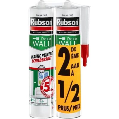 Rubson schilderskit 280 ml bouwkit duo sneldrogend in 5 minuten voor snel en efficiã«nt schilderwerk sterke en duurzame afdichting. Rubson schilderskit 280 ml bouwkit duo sneldrogend in 5 minuten voor snel en efficiã«nt schilderwerk sterke en duurzame afdichting.