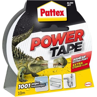 Pattex power tape 10 m wit power duct tape voor universeel gebruik waterdichte & extreem sterk premium grip ducktape. Pattex power tape 10 m wit power duct tape voor universeel gebruik waterdichte & extreem sterk premium grip ducktape.