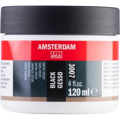 Amsterdam zwarte gesso 3007 mini 120 ml Amsterdam zwarte gesso 3007 mini 120 ml